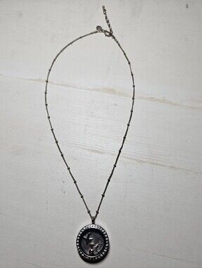 Origami Owl Crystal Living Locket Necklace Travel Theme "Up" Airplane & Suitcase